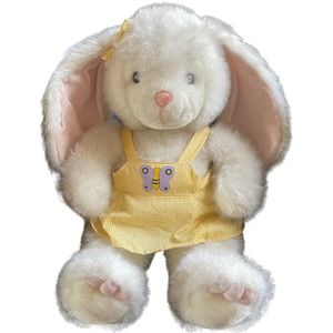 Vintage Bunny JC Penney Large 24” White Rabbit Plush Stuffed Bow Easter …